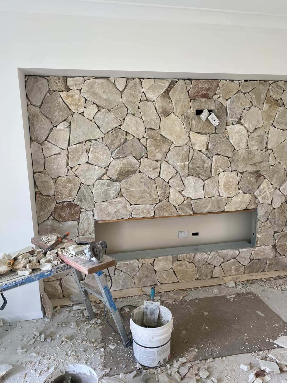 Textured wall finish